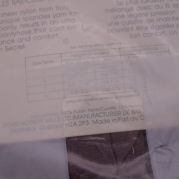 SECRET international Ultra Sheer Control Top Sandalfoot Soft Grey Pantyhose - Picture 11 of 13